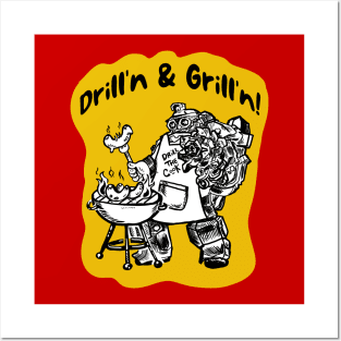 Deep Rock Galactic - Drill'n & Grill'n Posters and Art